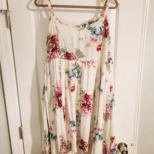 White floral dress